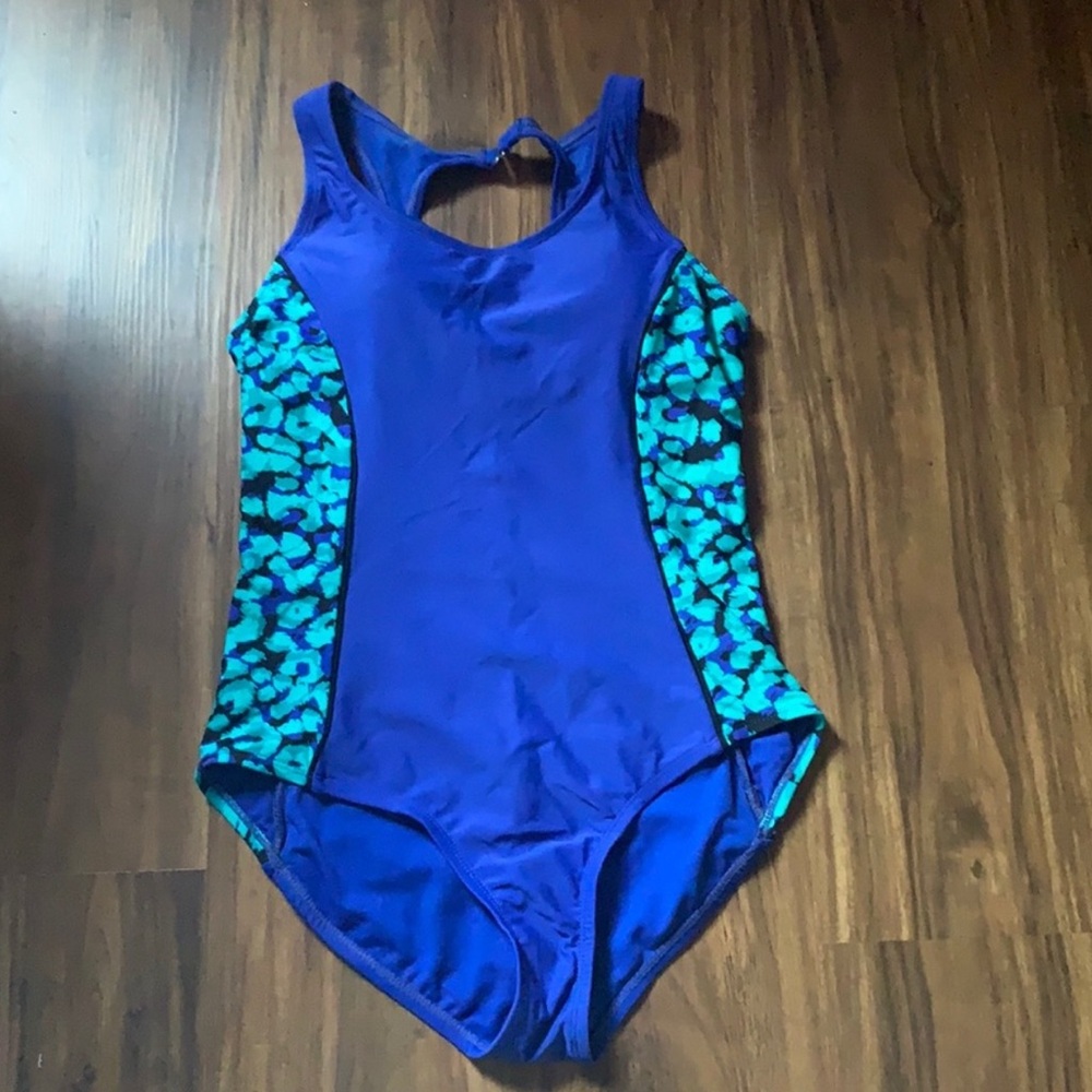 Blue aquarium - one piece bikini